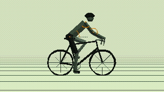 Cyclist on a road bike with hands on the hoods; arcs mark the shoulder angle between torso and upper arm and the elbow angle between upper arm and forearm.